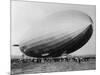 Graf Zeppelin People Mill Around as the Airship Prepares for Take Off-null-Mounted Photographic Print