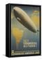 Graf Zeppelin to South America-Found Image Press-Framed Stretched Canvas