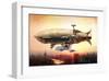 Graf Zepplin Fantasy Dirigible-null-Framed Art Print