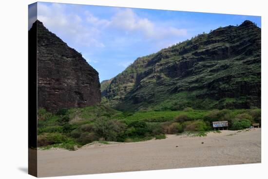 Graffiti at Polihale Beach-hvigar-Stretched Canvas