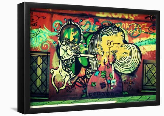 Graffiti Athens Greece-null-Framed Poster