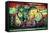 Graffiti Athens Greece-null-Framed Stretched Canvas