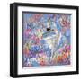 Graffiti Ballerina 1-Marta Wiley-Framed Art Print