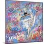 Graffiti Ballerina 1-Marta Wiley-Mounted Art Print