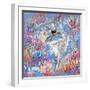 Graffiti Ballerina 1-Marta Wiley-Framed Art Print