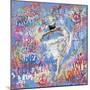 Graffiti Ballerina 1-Marta Wiley-Mounted Art Print