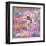 Graffiti Ballerina 2-Marta Wiley-Framed Art Print