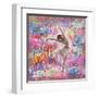 Graffiti Ballerina 2-Marta Wiley-Framed Art Print