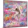 Graffiti Ballerina 2-Marta Wiley-Mounted Art Print