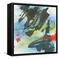 Graffiti Blue II-Chris Paschke-Framed Stretched Canvas