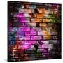 Graffiti Brick Wall-Eky Studio-Stretched Canvas