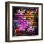 Graffiti Brick Wall-Eky Studio-Framed Art Print