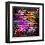 Graffiti Brick Wall-Eky Studio-Framed Art Print