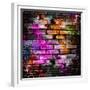 Graffiti Brick Wall-Eky Studio-Framed Premium Giclee Print