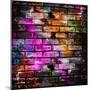 Graffiti Brick Wall-Eky Studio-Mounted Premium Giclee Print