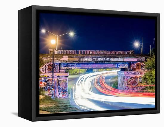 Graffiti Bridge-Benjamin Schaefer-Framed Stretched Canvas