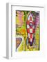 Graffiti, Coloured Rocket, Ottensen, Hanseatic City Hamburg, Germany-Axel Schmies-Framed Photographic Print