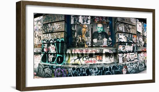 Graffiti Covered Germania Bank Building on Bowery Street, Soho, Manhattan, New York City-null-Framed Photographic Print