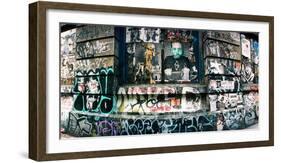 Graffiti Covered Germania Bank Building on Bowery Street, Soho, Manhattan, New York City-null-Framed Photographic Print