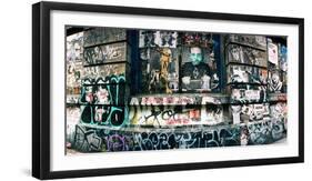 Graffiti Covered Germania Bank Building on Bowery Street, Soho, Manhattan, New York City-null-Framed Photographic Print