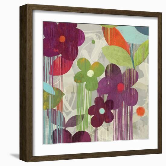 Graffiti Flower II-Anna Polanski-Framed Art Print