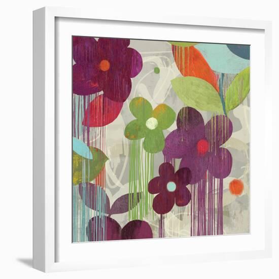 Graffiti Flower II-Anna Polanski-Framed Art Print