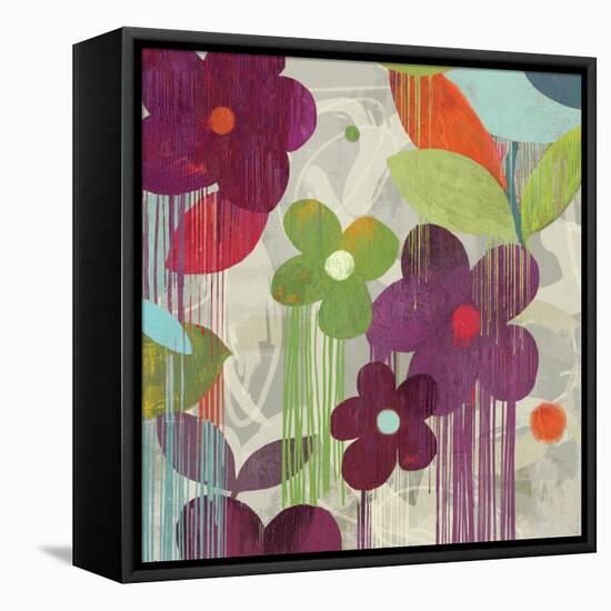 Graffiti Flower II-Anna Polanski-Framed Stretched Canvas