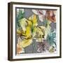 Graffiti Flowers III-Jennifer Goldberger-Framed Art Print
