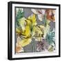 Graffiti Flowers III-Jennifer Goldberger-Framed Art Print