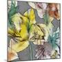 Graffiti Flowers III-Jennifer Goldberger-Mounted Art Print