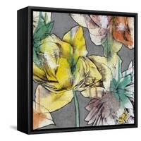 Graffiti Flowers III-Jennifer Goldberger-Framed Stretched Canvas