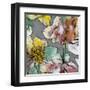 Graffiti Flowers IV-Jennifer Goldberger-Framed Art Print