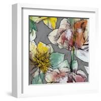 Graffiti Flowers IV-Jennifer Goldberger-Framed Art Print