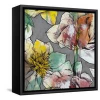 Graffiti Flowers IV-Jennifer Goldberger-Framed Stretched Canvas