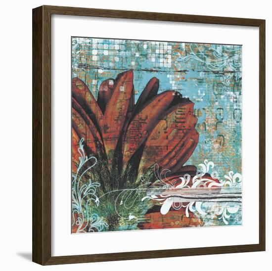 Graffiti Gerbera-Christina Lazar-schuler-Framed Art Print