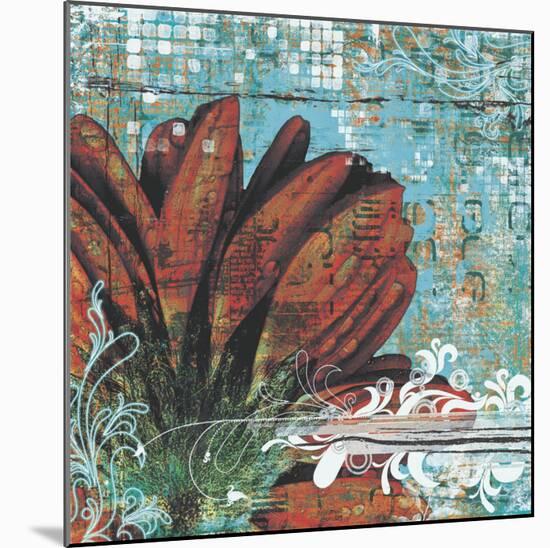 Graffiti Gerbera-Christina Lazar-schuler-Mounted Art Print