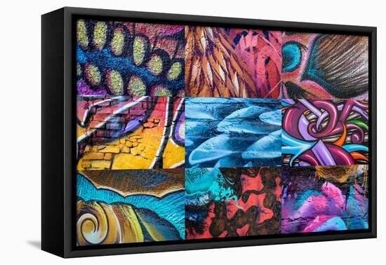 Graffiti I-Kathy Mahan-Framed Stretched Canvas