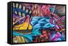 Graffiti I-Kathy Mahan-Framed Stretched Canvas