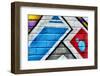 Graffiti Image On Brick Wall-sammyc-Framed Photographic Print