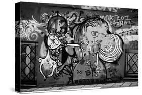 Graffiti in Athens Greece-null-Stretched Canvas