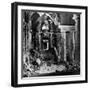 Graffiti in Reichstag Beuilding Scrawled and Scratched on the Walls by Conquering Russian Soldiers-William Vandivert-Framed Photographic Print