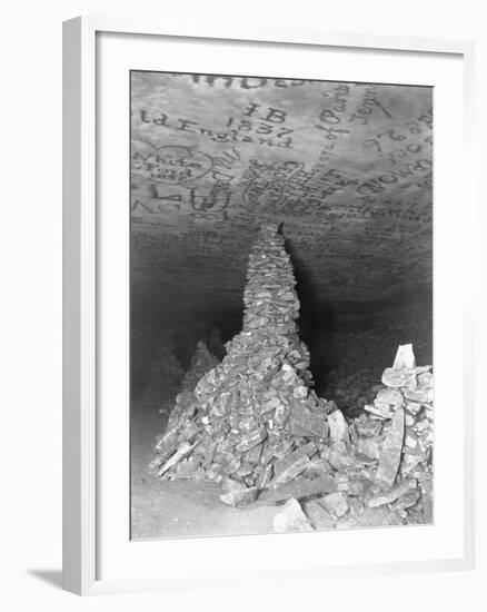 Graffiti Inside Mammoth Cave-null-Framed Photographic Print