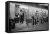 Graffiti on a NYC Subway Car on the Became a Symbol of a City in Decline in 1970s-null-Framed Stretched Canvas