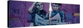 Graffiti on a Wall, Berlin Wall, Berlin, Germany-null-Stretched Canvas