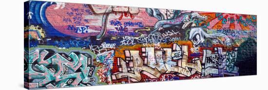 Graffiti on City Wall-null-Stretched Canvas