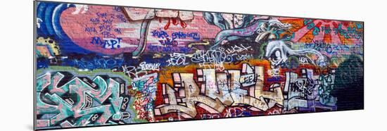 Graffiti on City Wall-null-Mounted Premium Photographic Print
