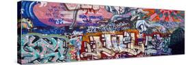 Graffiti on City Wall-null-Stretched Canvas