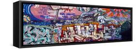 Graffiti on City Wall-null-Framed Stretched Canvas