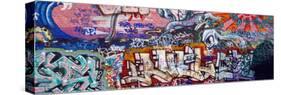 Graffiti on City Wall-null-Stretched Canvas