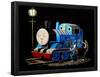 Graffiti on Sleeping Cartoon Train-null-Framed Poster